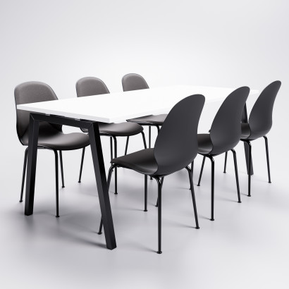 Konferenztisch SET 4-6 Personen - Luna A + Petra