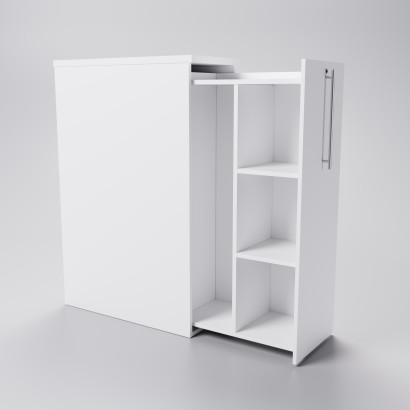 Seitenschrank 3+1 Regalböden (Tower) rechtsseitig