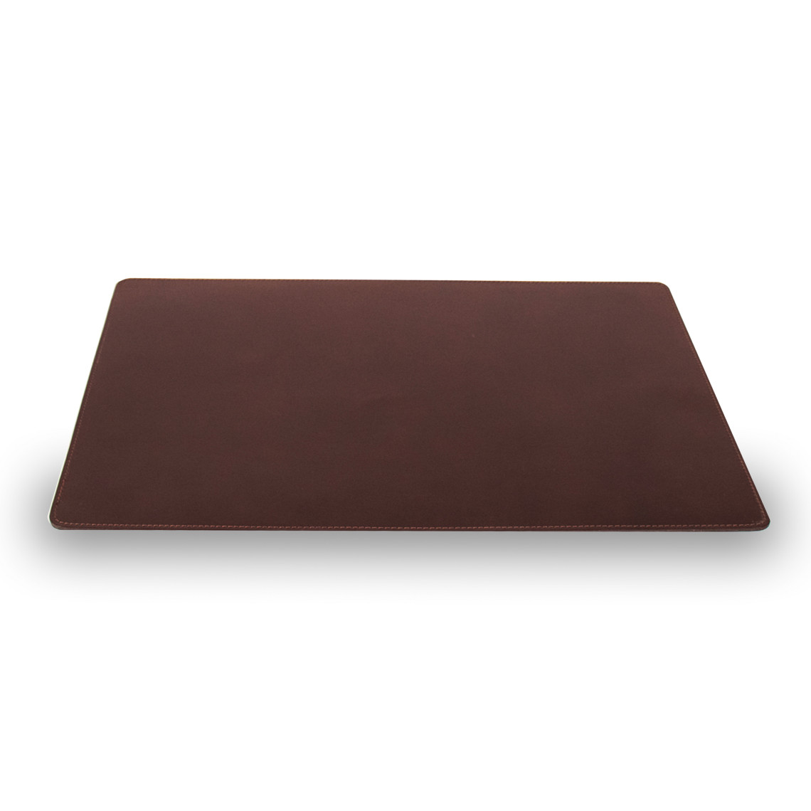 Skrivebordsunderlag i læder, Farve Mörkbrun, Størrelse L60 x B40 cm