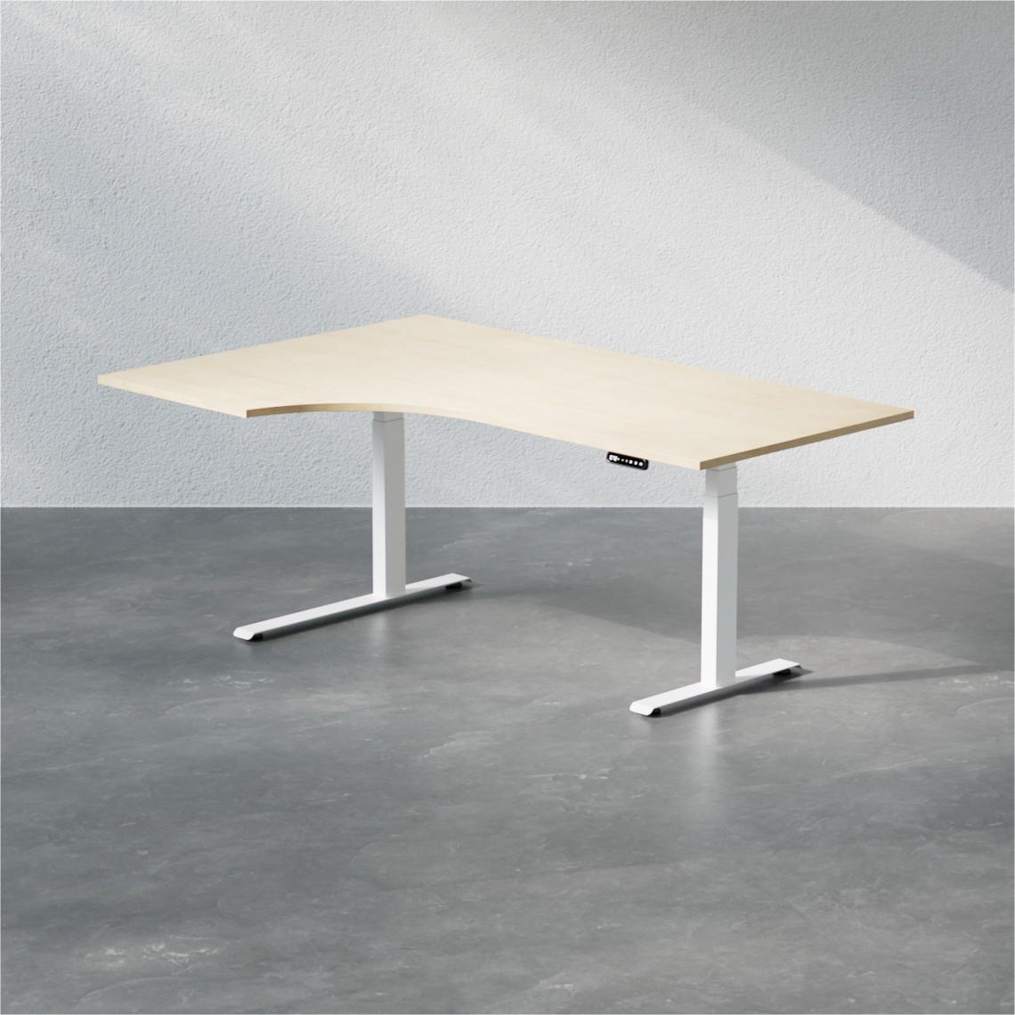 Hæve sænkebord buet - Premium