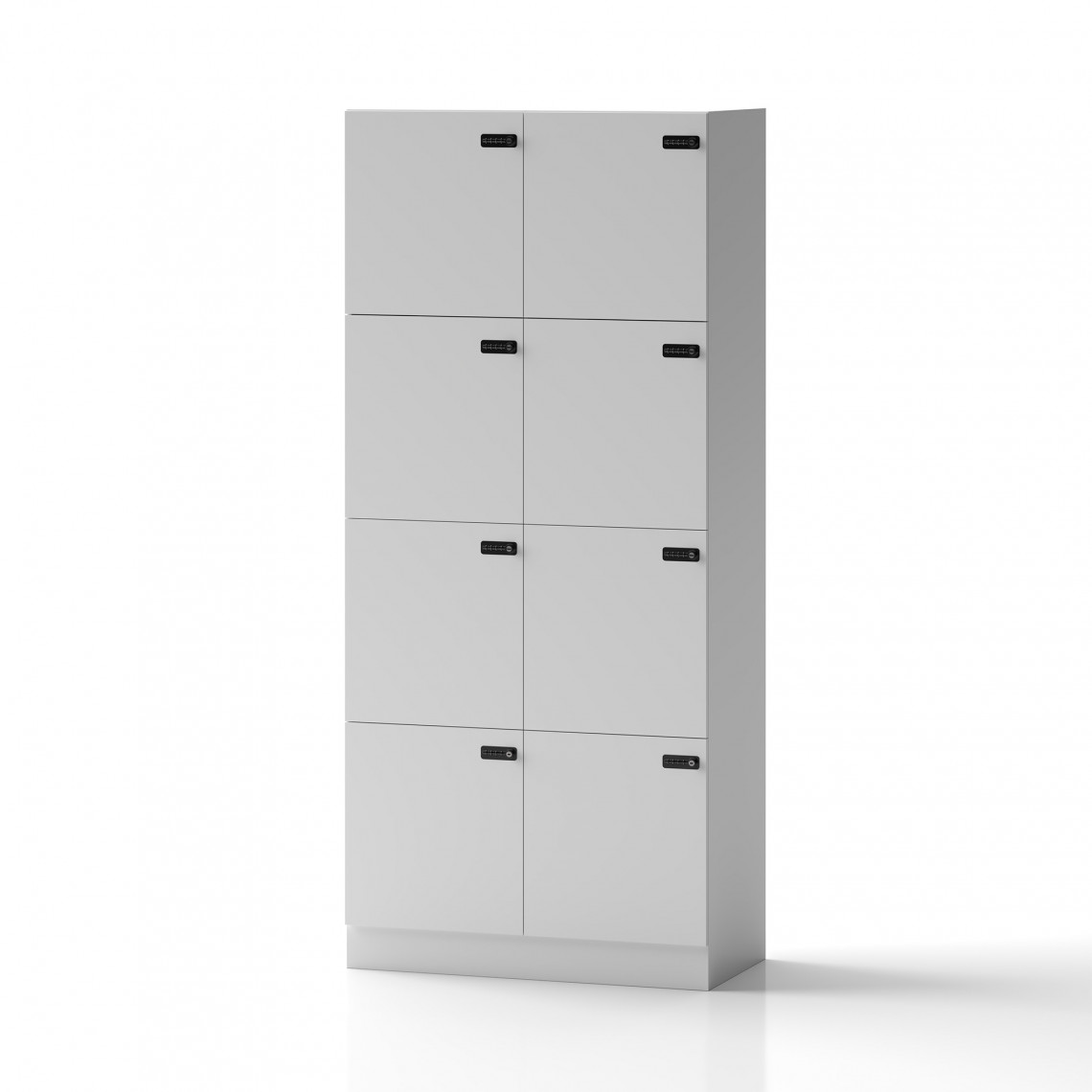 Lockers Fifty - With 8 doors, Farve Hvid, Lås Kombinationslås