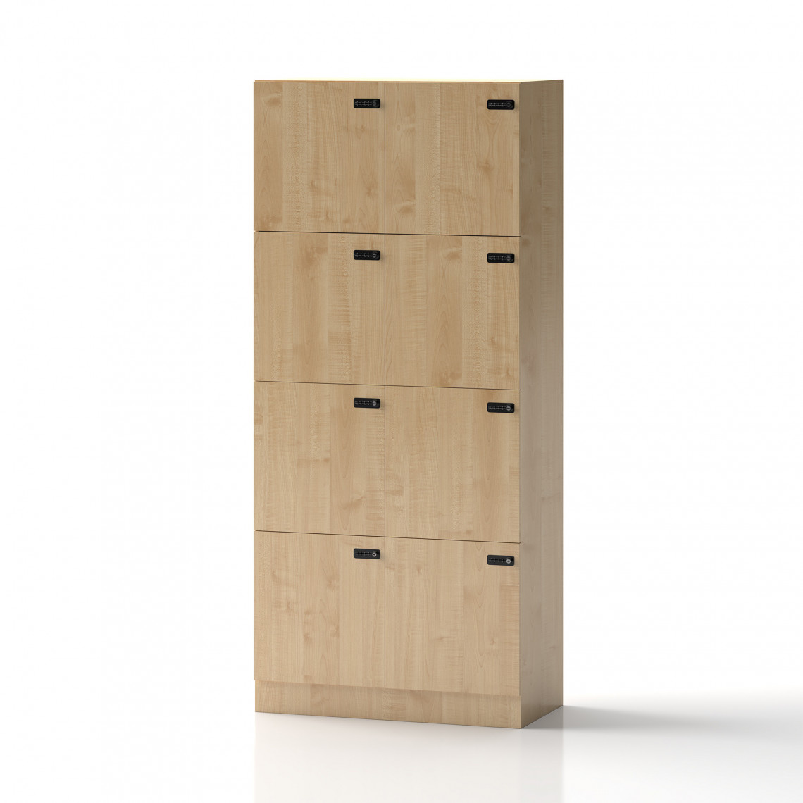Lockers Fifty - With 8 doors, Farve Birk, Lås Kombinationslås