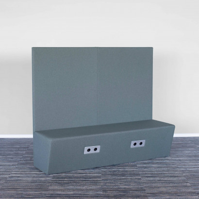 Lydabsorberende møbler - Hytte-sofaen med to elektriske kasser