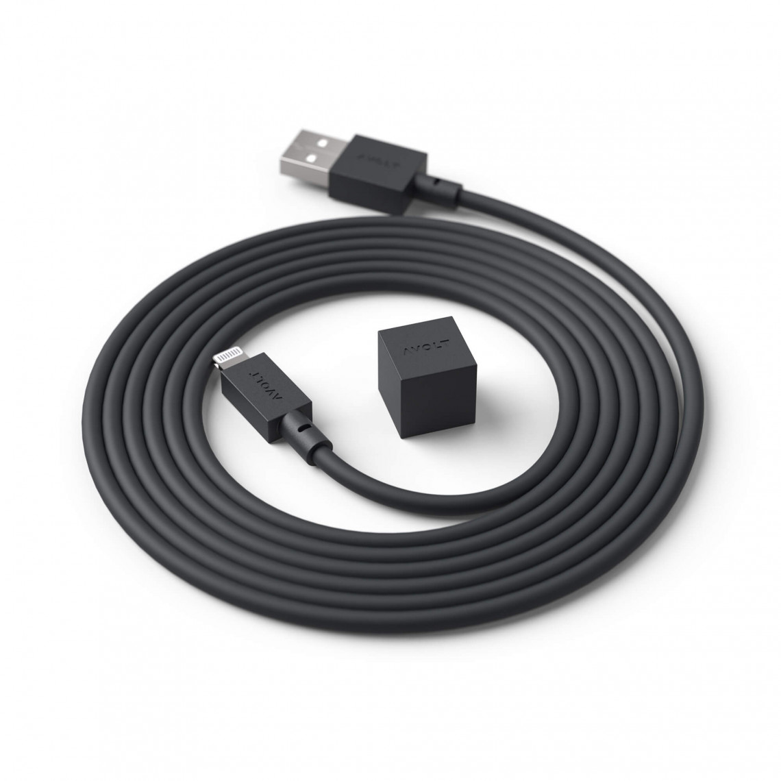 Ladekabel Cable 1 - USB-A og Apple Lighting, Farve Stockholm Black
