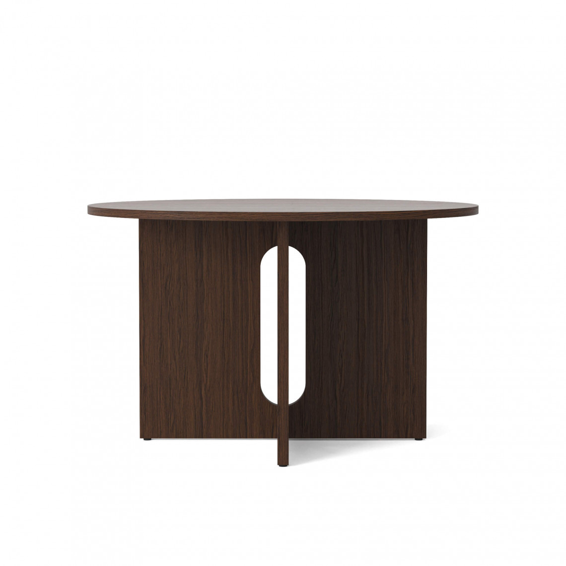 Spisebord Androgyne - Rund bordplade, Udførelse Dark Stained Oak / Dark Stained Oak, Storlek Ø 120 cm
