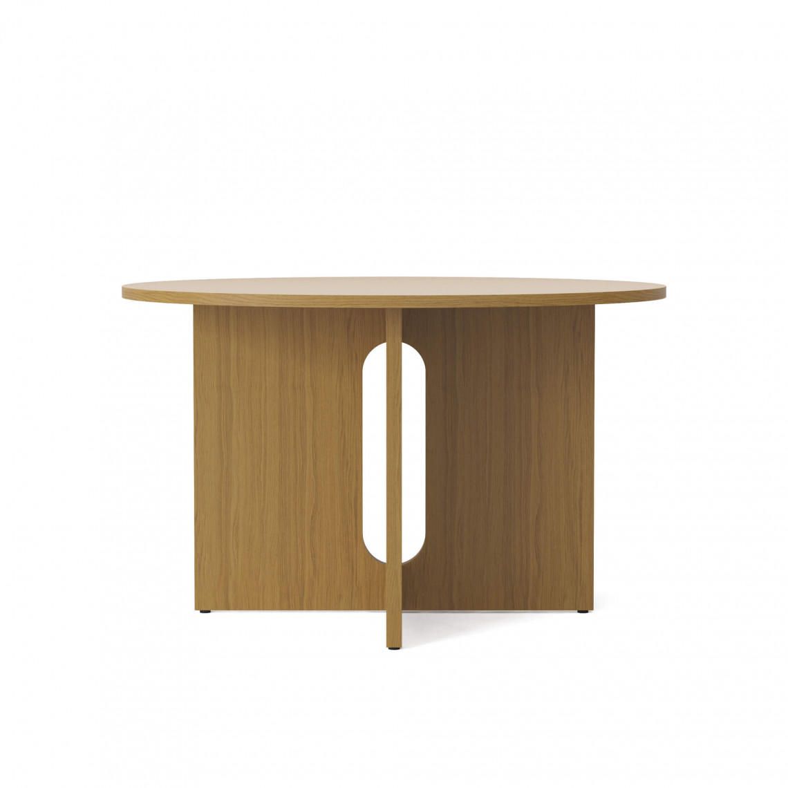 Spisebord Androgyne - Rund bordplade, Udførelse Natural Oak / Natural Oak, Storlek Ø 120 cm