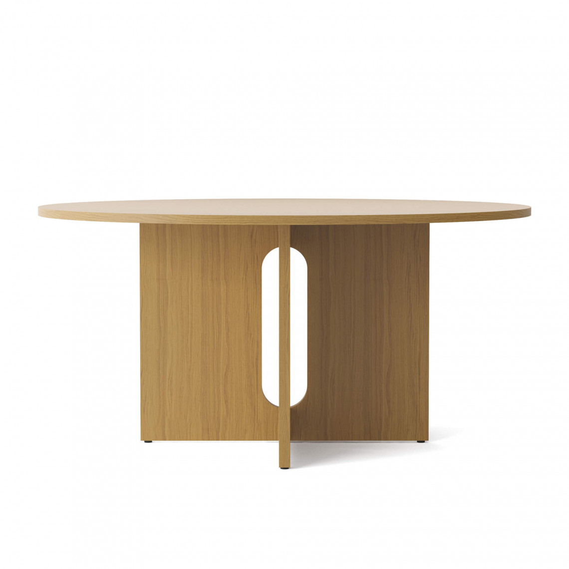 Spisebord Androgyne - Rund bordplade, Udførelse Natural Oak / Natural Oak, Storlek Ø 150 cm