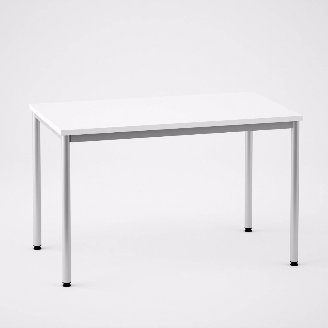 Skrivebord med 4 ben, 1800x800mm, Størrelse 180x70 cm, Farve Hvid