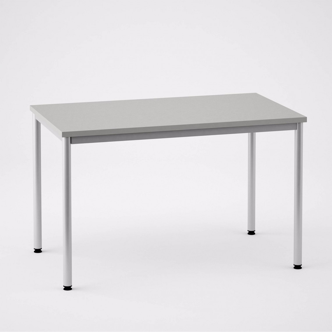 Skrivebord med 4 ben, 1800x800mm, Størrelse 180x70 cm, Farve Mørkegrå