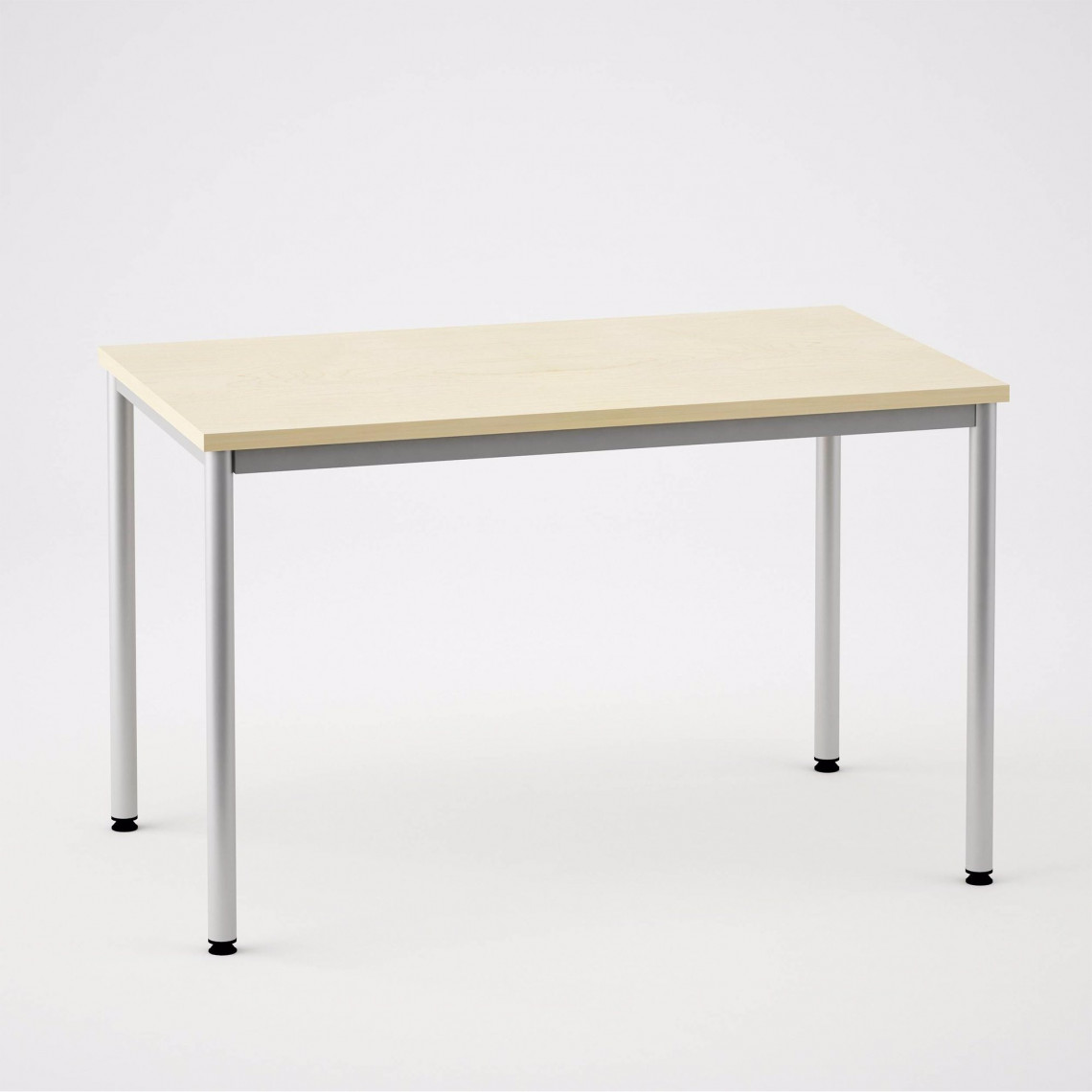 Skrivebord med 4 ben, 1800x800mm, Størrelse 180x70 cm, Farve Birk