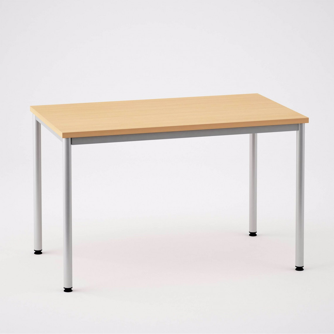 Skrivebord med 4 ben, 1800x800mm, Størrelse 180x70 cm, Farve Bøg