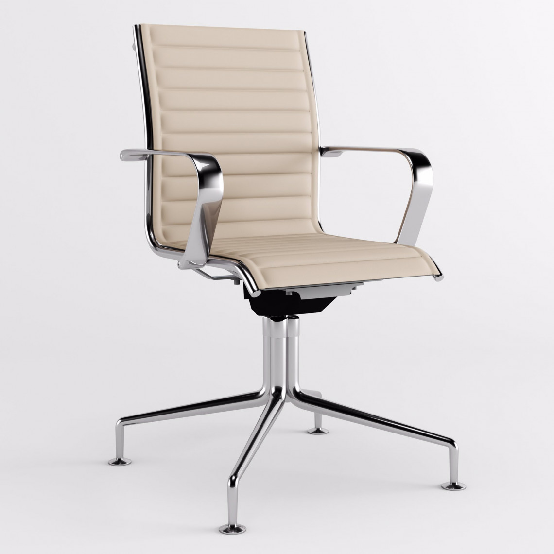 Origami IN karmstol med låg rygg och glidfötter