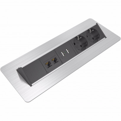 Axessline QuickBox - 2 El 2 USB Laddare 2 Data