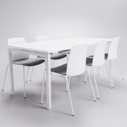 Konference bord SET 4-6 personer - Luna + Choice