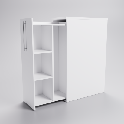 Sideskab 3+1 hyldeplan (Tower) Venstre