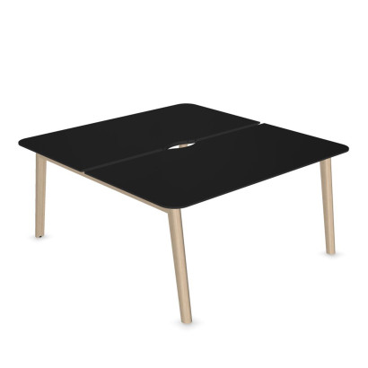 Dobbelt skrivebord Nova Wood - HPL