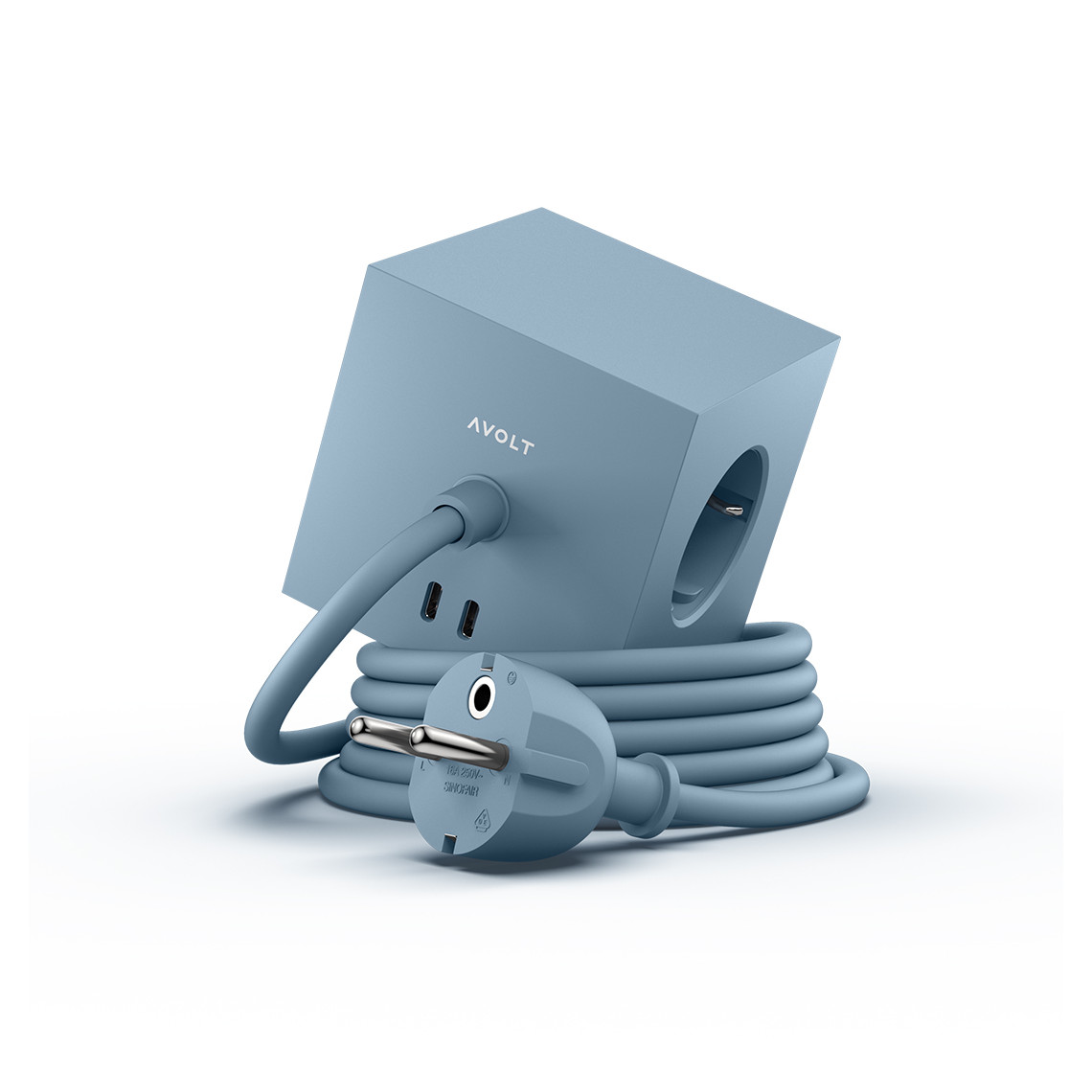 Square 1 - magneettinen jatkojohto, 3xsähkö ja 2xUSB-C