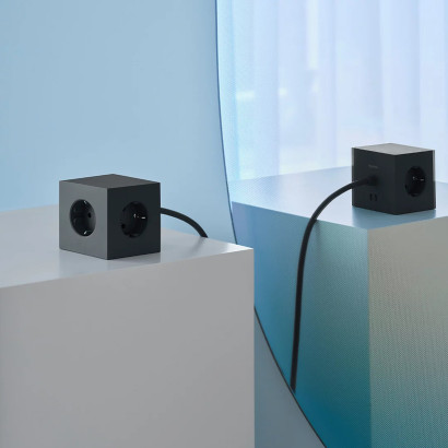 Square 1 - magneettinen jatkojohto, 3xsähkö ja 2xUSB-C