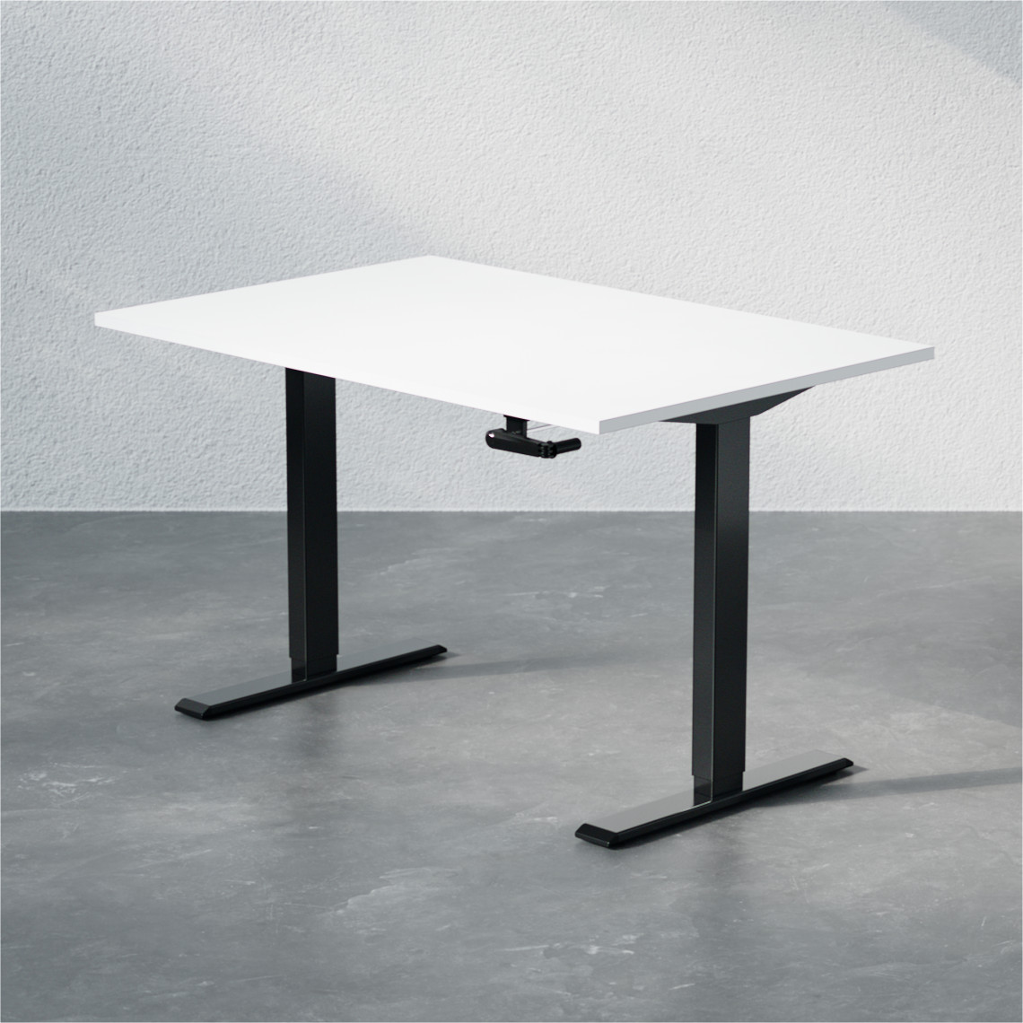 Korkeussäädettävä työpöytä - Standard veivillä