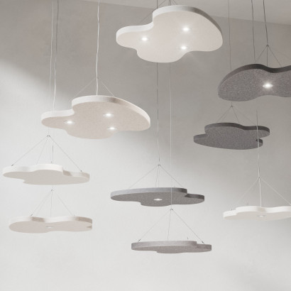 Akustinen kattopaneeli Sound Off Cloud EcoSUND