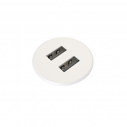 Powerdot MICRO - USB Laddare 2 portar 5V 2A - metall