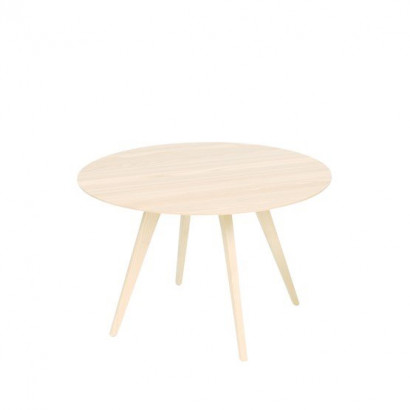 Spot bord - vitlaserad ask, ø¸55 cm