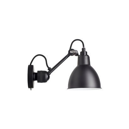 Lampe Gras No304 SW - Round - Svart bas Svart