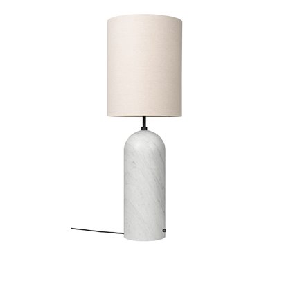 Gravity XL High - Golvlampa Vit marmor