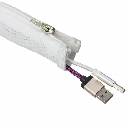 Kaapelisukka Axessline Cable Cover - vetoketjulla