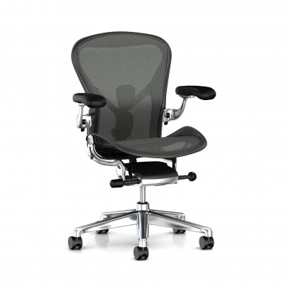 Herman Miller Aeron Graphite - Adjustable PostureFit support