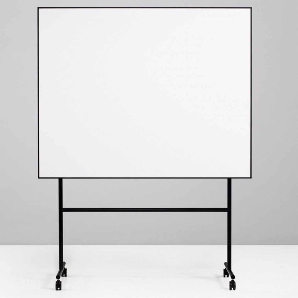 Tableau blanc mobile ONE - magnétique, sur roulettes