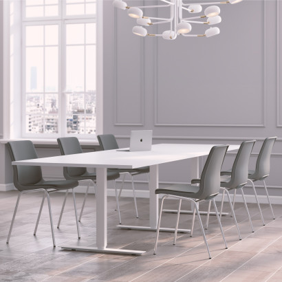 Table de réunion Modul avec chaises Ana 4340SR - 6 à 10 places