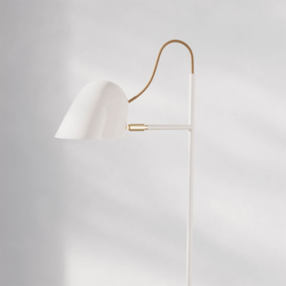 Lampadaire Streck - Oyster White, édition limitée