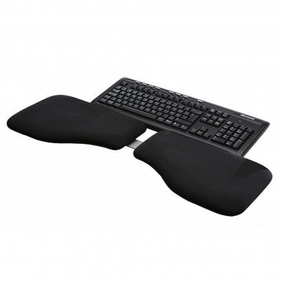 Repose-poignets ergonomique pour clavier Handy Duo - Noir, lycra
