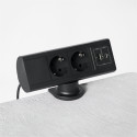Bloc multiprise Power Desk - 2 prises électriques, 1 USB-A, 1 USB-C