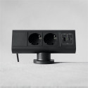 Bloc multiprise Power Desk - 2 prises électriques, 1 USB-A, 1 USB-C