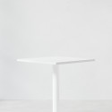 Table de café carrée - Pilier rond