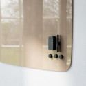 Tableau blanc mural en verre Flow Wall - magnétique, coins arrondis