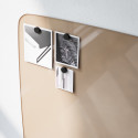 Tableau blanc mural en verre Flow Wall - magnétique, coins arrondis
