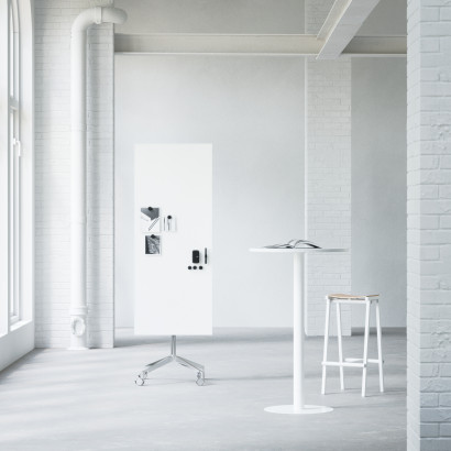 Tableau blanc mobile en verre Mood Mobile