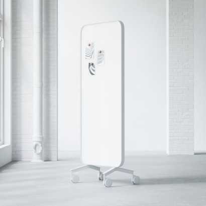 Tableau blanc mobile en verre Frame Mobile