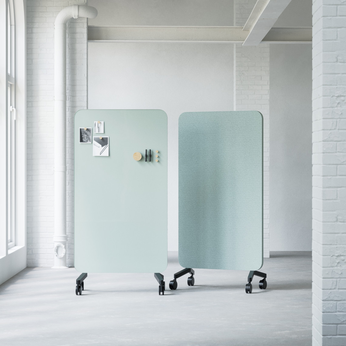 Tableau acoustique en verre et tissu Mood Fabric Mobile