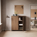 Armoire de rangement de bureau Crito 301 - 125x116x39 cm