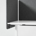 Séparateur de bureau acoustique Modea - Fixations incluses