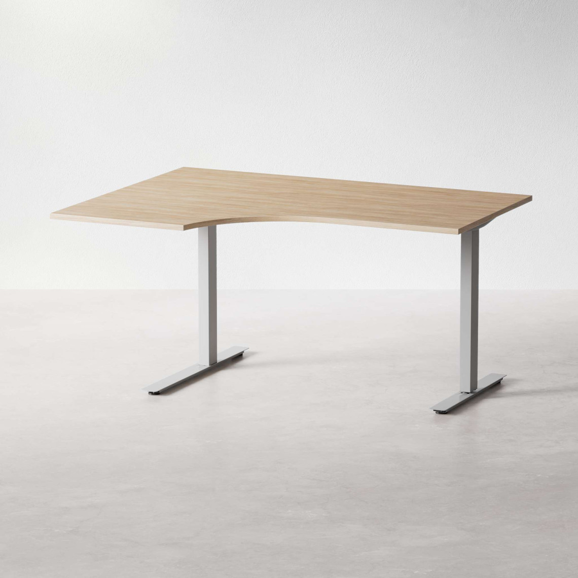 Bureau d'angle fixe, plusieurs choix de supports et de plateaux