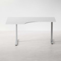 Bureau d'angle fixe, plusieurs choix de supports et de plateaux