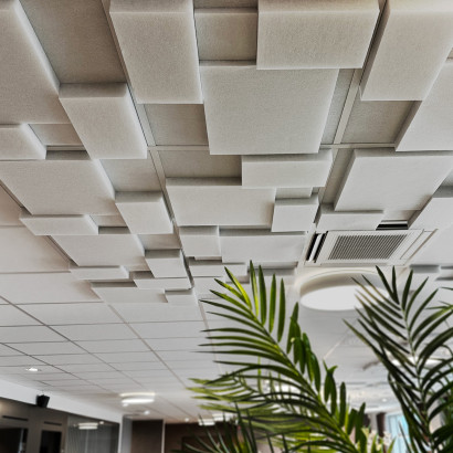 Panneau acoustique de plafond Nivå EcoSUND - Adpaté au plafond suspendu