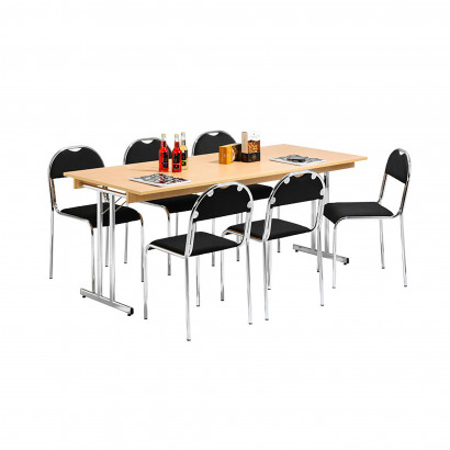 Pack Table + Chaises 6 pers - RX002 & Dinner Style