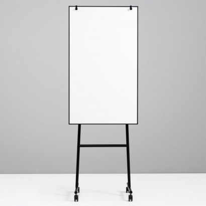 Tableau blanc mobile ONE - magnétique, sur roulettes