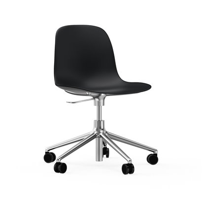 Chaise de bureau Form - Pivotante à cinq roulettes